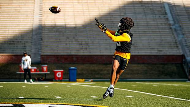 Missouri football spring practice on Feb. 29, 2024.
